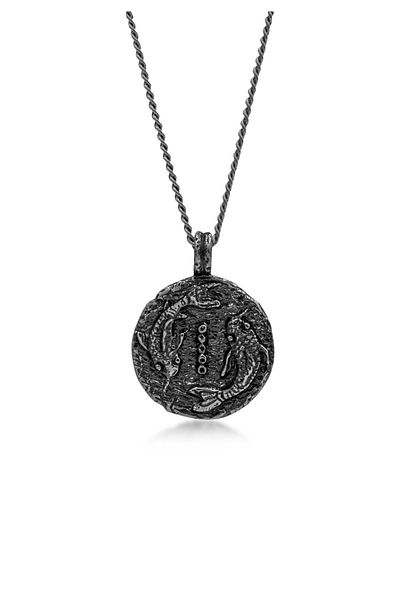 HAZE & GLORY Halskette Hg - Halskette mit Anhänger Herren aus 925 Sterling Silber, Schmuck Herren, Silber