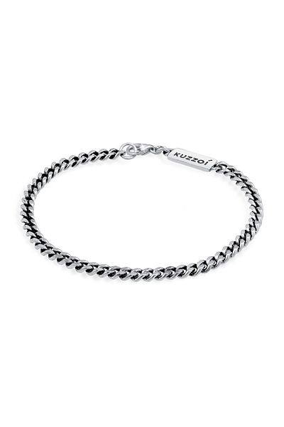 KUZZOI Armband Herren Panzerkette Massiv Basic Trend aus 925 Sterling Silber