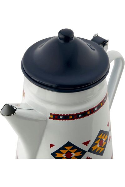 ALSAIF Milk Jug With Design Zeina From Al-saif, Size 17 Cm, White/black