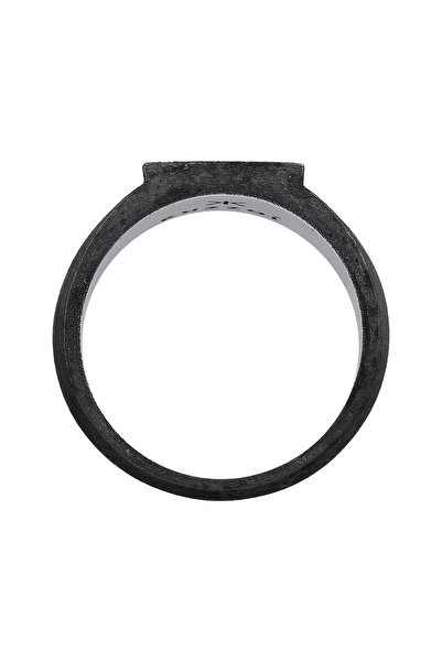 KUZZOI Ring Siegelring Herren Rechteckig Glanz 925 Silber