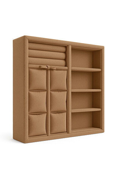 SNS TAKI STANTLARI Açık kahve çekmece içi saat.bikeklik,küpelik kolye ,gözlük duzenleyicisi