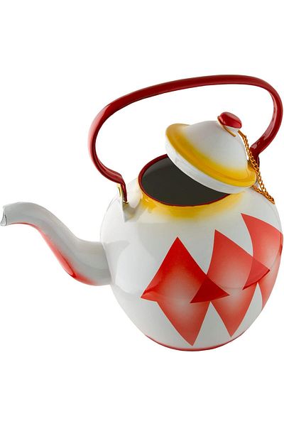 ALSAIF 4L Saif Teapot, durable and elegant, ideal for serving tea and other teas. Red