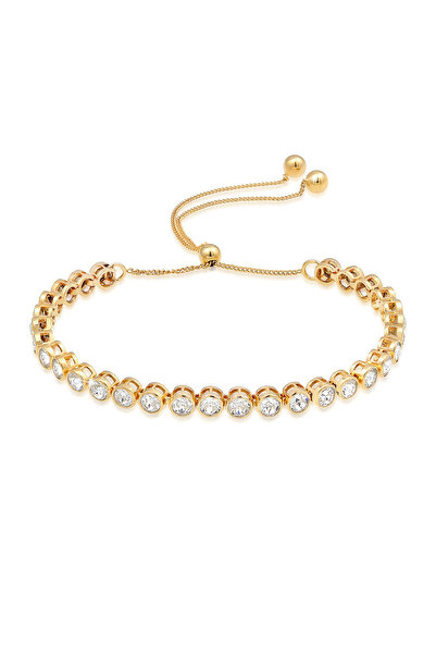 ELLI Armband Damen Tennisarmband Kugel mit Kristallen in 925 Sterling Silber,...