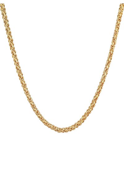 KUZZOI Halskette Bali Byzantinische Kette Oxid 925 Sterling Silber