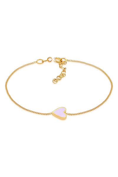 ELLI Bracelet Herz Liebe Love Emaille 925 Silber