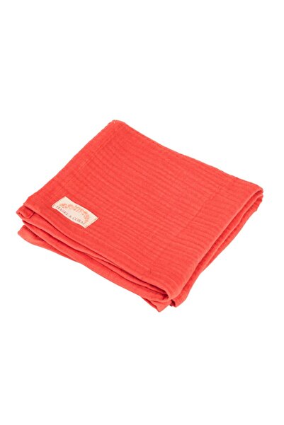 Hazel Coral 4 Layer Muslin Baby Blanket & Blanket Cream Color