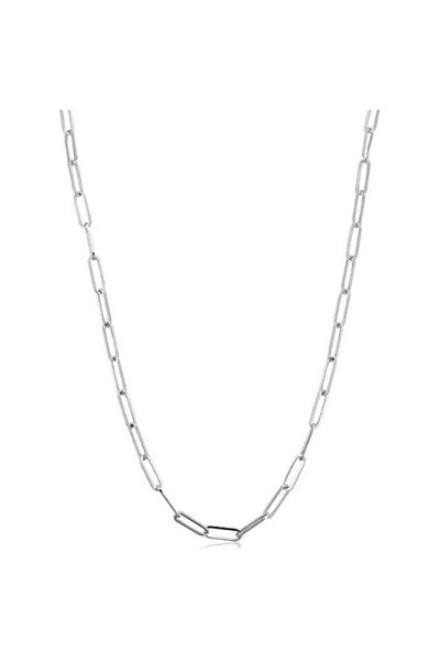 REDz Accessories Lanț simplu, pentru femei, oțel inoxidabil, argintiu
