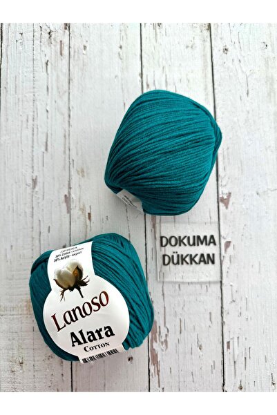 Lanoso Бавовна Alara 50 гр. Пряжа для в'язання Amigurumi Punch Код кольору: 918