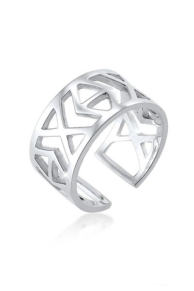 ELLI Ring Ikat-muster 925 Sterling Silber