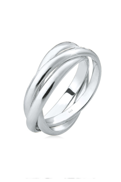 ELLI Ring Damen Trio Wrap Basic in 925 Sterling Silber