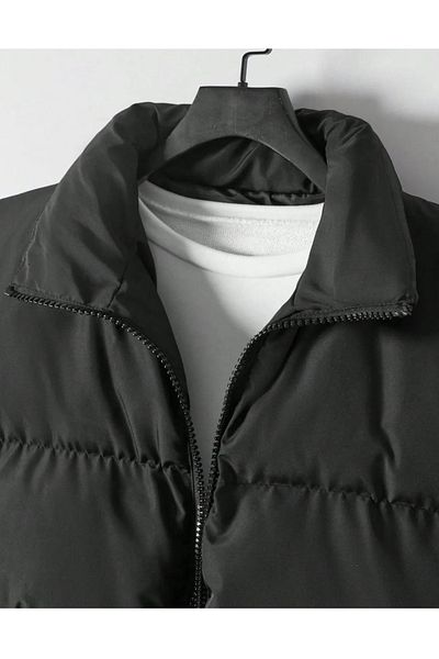FASHION New Season Μαύρο Παλτό Αδιάβροχο και Αντιανεμικό