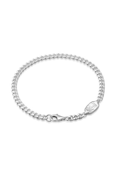 HAZE & GLORY Armband Hg -Armband Herren aus 925 Sterling Silber, Herrenschmuck, Oxidiertes Silber Br