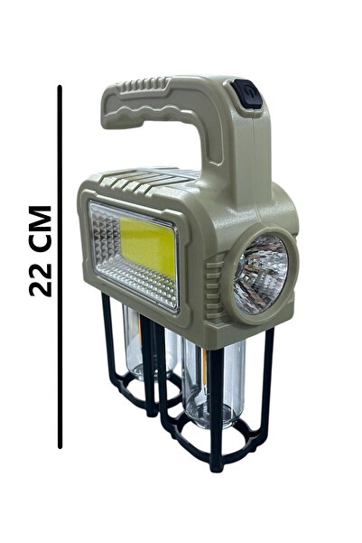 Kenko 3 Modlu Solar Şarjlı 38W Ultra Güçlü El Feneri Beyaz - Gün Işığı Kamp A...