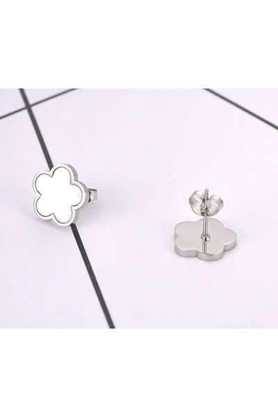 REDz Accessories Cercei cu elemente florale, argintii