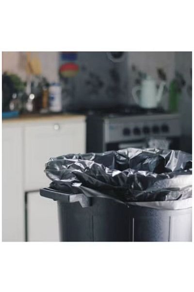 SKP Plastic 55 Gallon Trash Bags Small Size (15 Bags).