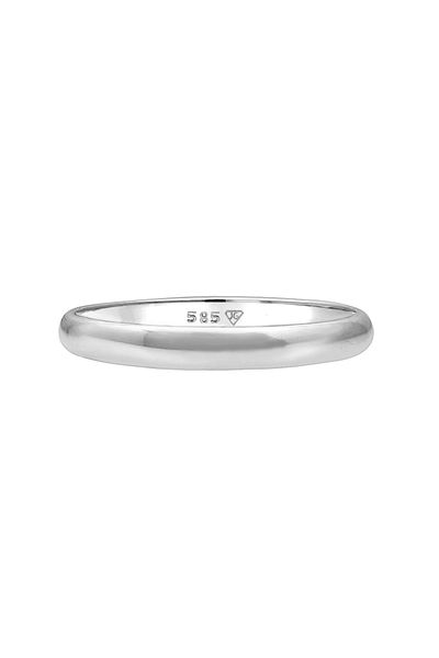 ELLI Ring Damen Verlobung Basic in 585 Weißgold