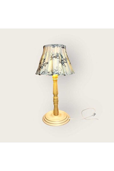 PERİ COLLECTİON Wintage Wood Ahşap Abajur-Naturel