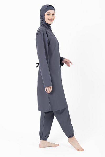 NCR Parachute Fabric Wide Leg Solid Color Haşama