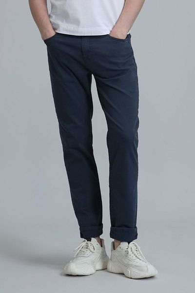 Lufian 111190320   Ανδρικό παντελόνι Helt Sport 5 Pocket Slim Fit Ανδρικό τζιν παντελόνι Navy Blue
