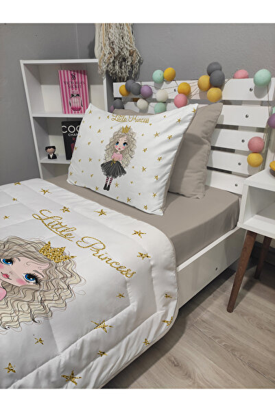 yok yok evim eve dair her şey Kapitone Bej Pirencess 4parça(%100PAMUK 100X200 LASTİKLİ ÇARŞAFLI)tek Kişilik Yatak Örtüsü Takımı