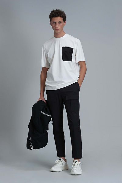 Lufian 111020209 Liam Modern Graphic T-Shirt Men's T-Shirt White