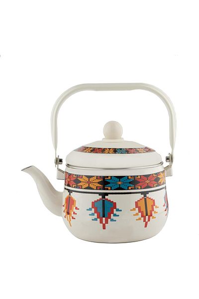 ALSAIF 2L Saif Teapot, durable and elegant, ideal for serving tea and other teas. Red