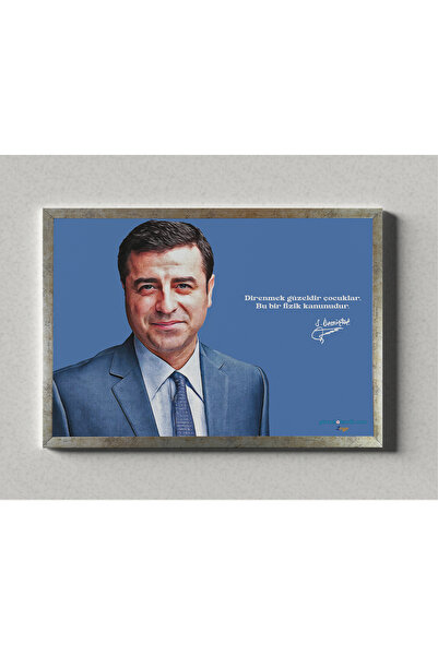 ZERYA Selahattin Demirtaş Çerçeveli Posteri - Demirtaş Posterleri (32X47 CM A...