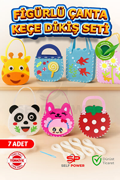 Self Power Keçe Dikiş Seti Yeni Başlayanlar İçin Dikiş Öğrenmek İçin Mükemmel...