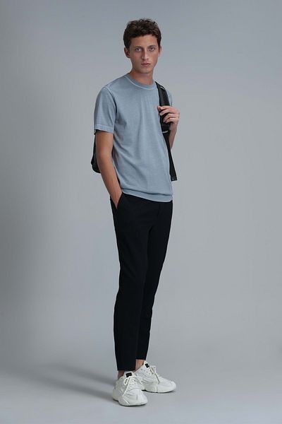 Lufian 111020216 Sarder Ανδρικό T-Shirt Basic Ανδρικό T-shirt Water Green
