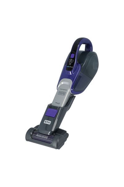 Black&Decker 27W Cordless Smart Tech Pet Dustbuster Handheld Vacuum Grey and Purple
