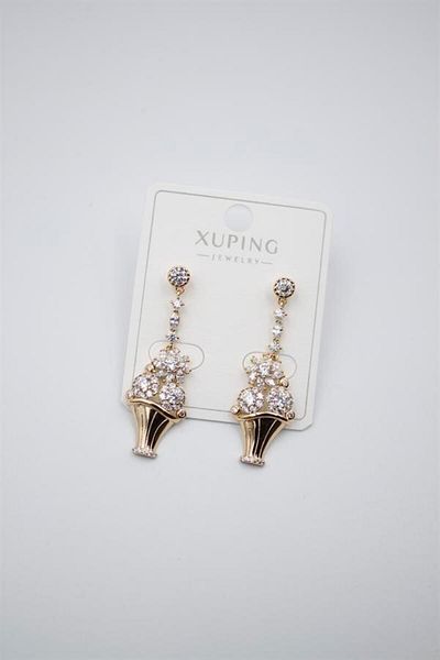 Royaleks Flower Bouquet Earrings - Gold
