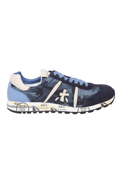 Premiata Men's Leather Sneaker with Logo