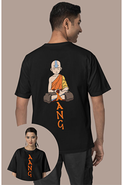 Fuddy Moda Avatar Aang Unisex T-shirt - Leđa Štampano, Poslednji upravljač va...
