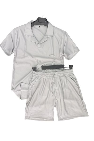 İnsane Minds Ottoman Fabric Collar T-Shirt and Shorts Set