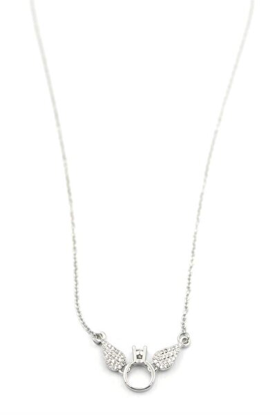 GARENTAS Angel Solitaire Necklace - Silver