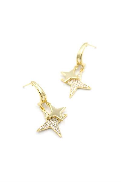 Royaleks North Star Earrings - Gold