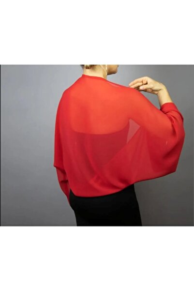 MERİT FASHION Şifon Şal Bolero