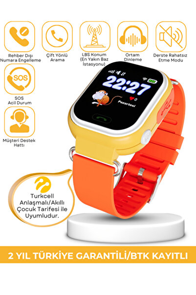 JETZU V28 Akıllı Çocuk Saati Konum Özellikli Sesli Görüşme Btk Onaylı Yerli Ü...