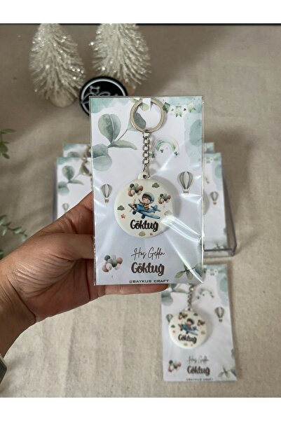 Baykuş Craft Mimarlık Figürlü Yeni Doğan Mevlid Hediyelik Bebek Açacak Anahta...