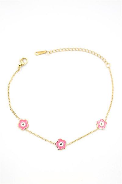 MR RZN STORE Evil Eye Anklet - Gold
