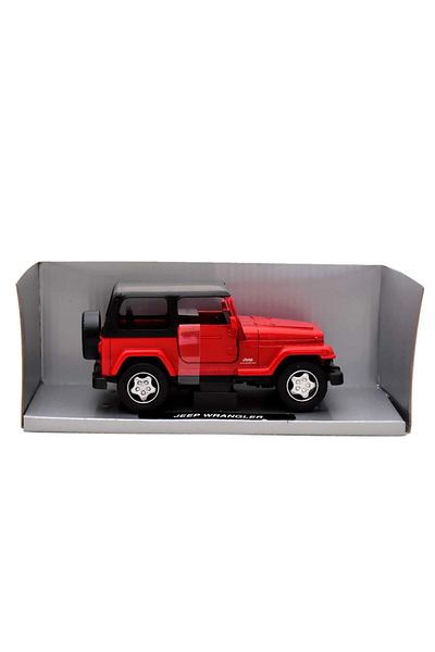 ferman's home 1:32 Jeep Wrangler Red Metal Opens Doors 13 Cm. Model Car