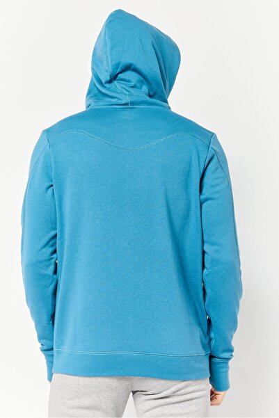 hoka Men Sportswear Fit Long Sleeves Outdoor Hoodie, Teal