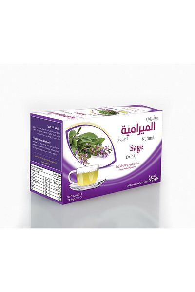 VIOLA FLOWER Natural sage drink