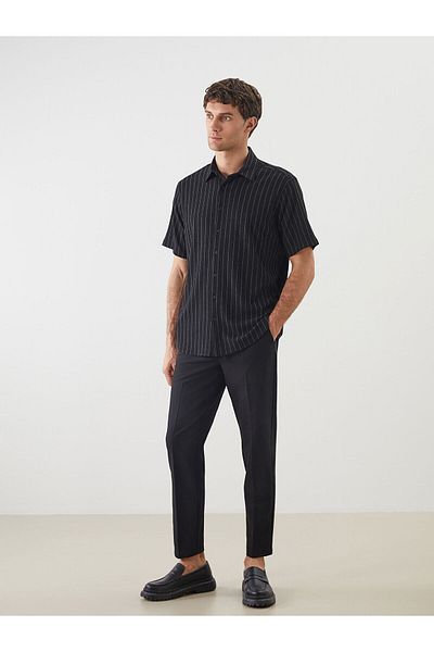 LC Waikiki Regular Fit Short Sleeve Striped Men's Shirt