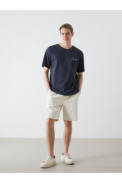 LC Waikiki Crew Neck Short Sleeve Printed Combed Cotton Men's T-Shirt