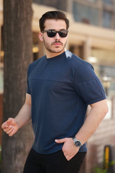 COTTONLAB Ανδρικό μπλουζάκι με κοντό μανίκι Crew Neck Oversize