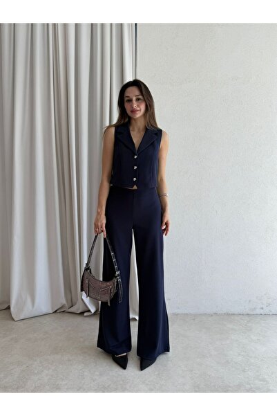Mooi Butik Seppa Suit 4862 - Navy Blue