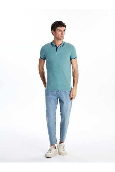 LC Waikiki Ανδρικό T-Shirt Polo Neck Pique