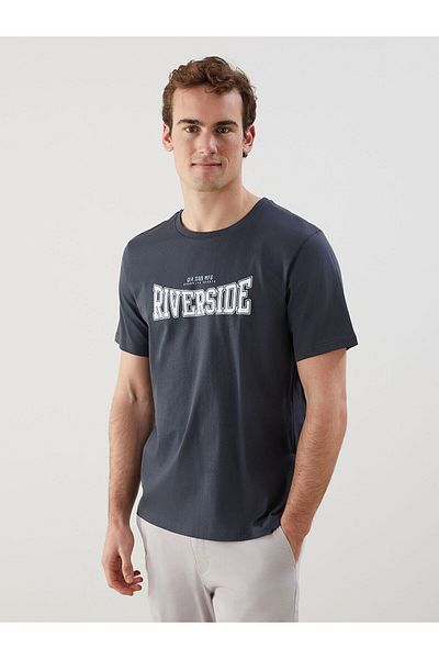 LC Waikiki Crew Neck Short Sleeve Printed Combed Cotton Men's T-Shirt
