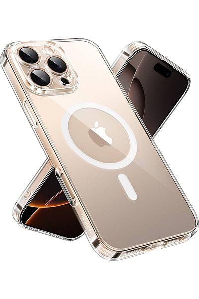 AWH iPhone 16 Pro Max Case MagSafe (MagU), Revolutionary iCrystal Tech Clear Cover